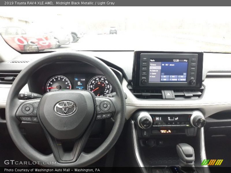 Midnight Black Metallic / Light Gray 2019 Toyota RAV4 XLE AWD