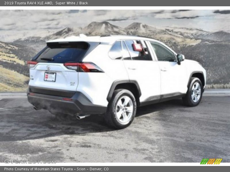 Super White / Black 2019 Toyota RAV4 XLE AWD