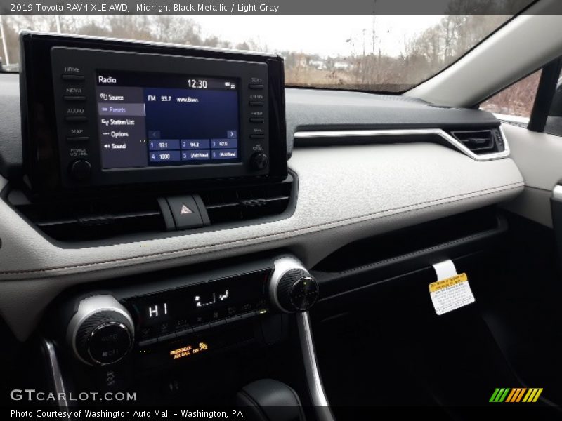 Midnight Black Metallic / Light Gray 2019 Toyota RAV4 XLE AWD