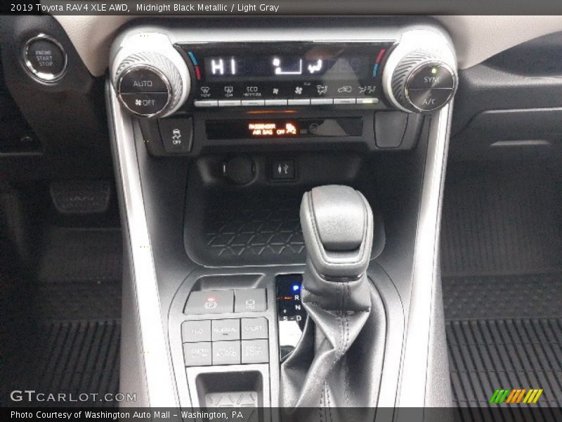 Midnight Black Metallic / Light Gray 2019 Toyota RAV4 XLE AWD