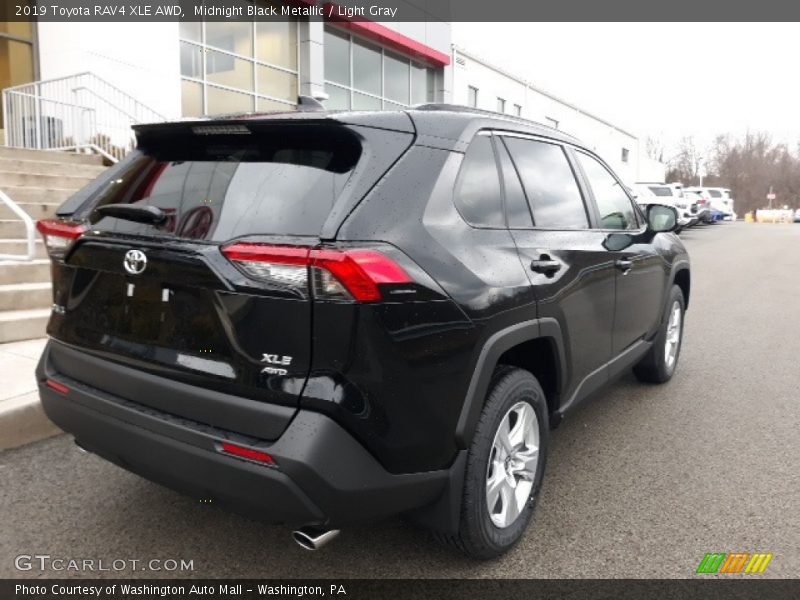 Midnight Black Metallic / Light Gray 2019 Toyota RAV4 XLE AWD