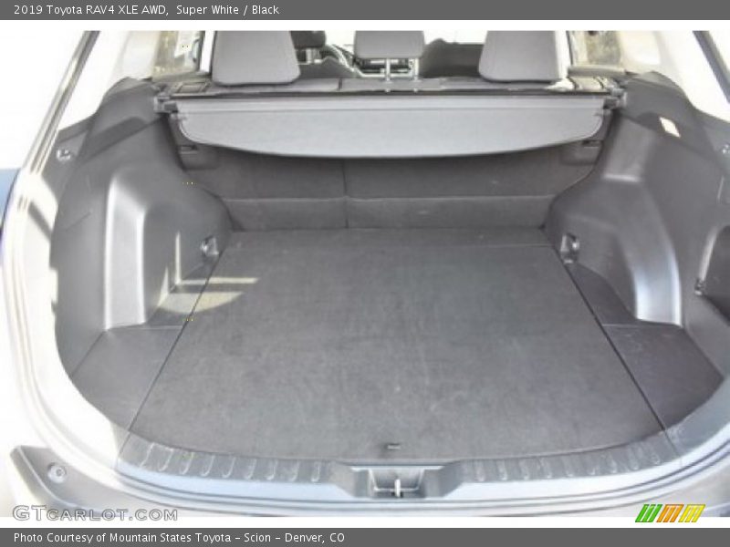 Super White / Black 2019 Toyota RAV4 XLE AWD