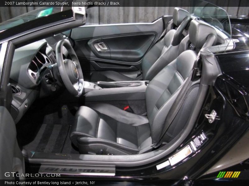  2007 Gallardo Spyder Black Interior