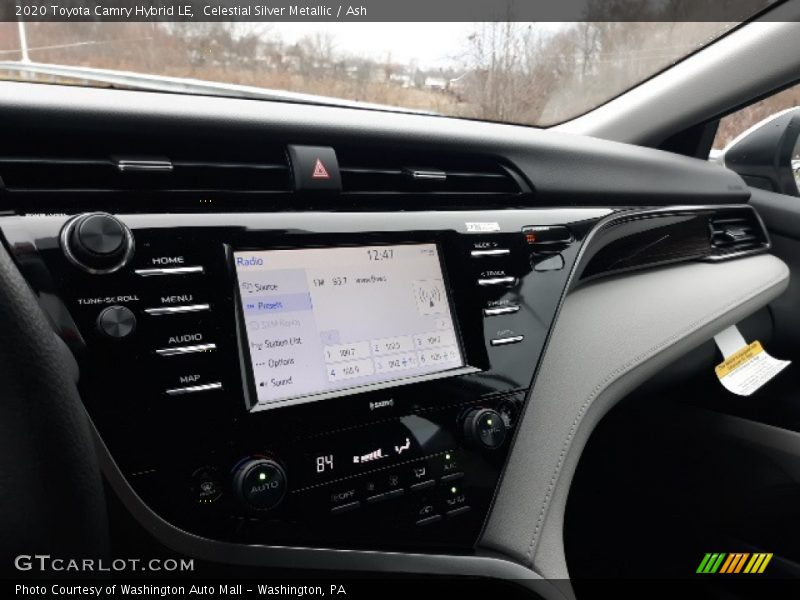 Celestial Silver Metallic / Ash 2020 Toyota Camry Hybrid LE