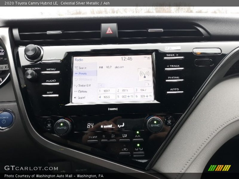 Celestial Silver Metallic / Ash 2020 Toyota Camry Hybrid LE