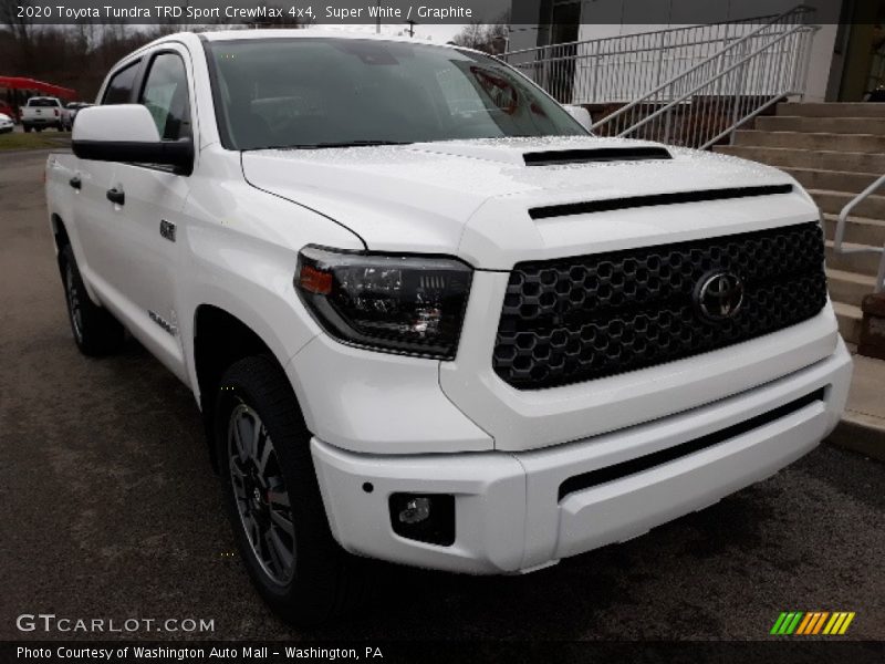 Super White / Graphite 2020 Toyota Tundra TRD Sport CrewMax 4x4