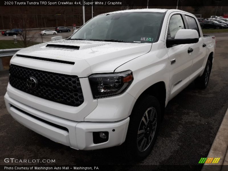 Super White / Graphite 2020 Toyota Tundra TRD Sport CrewMax 4x4