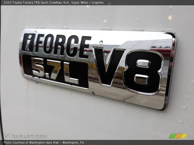 Super White / Graphite 2020 Toyota Tundra TRD Sport CrewMax 4x4