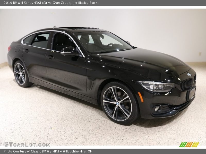 Jet Black / Black 2019 BMW 4 Series 430i xDrive Gran Coupe