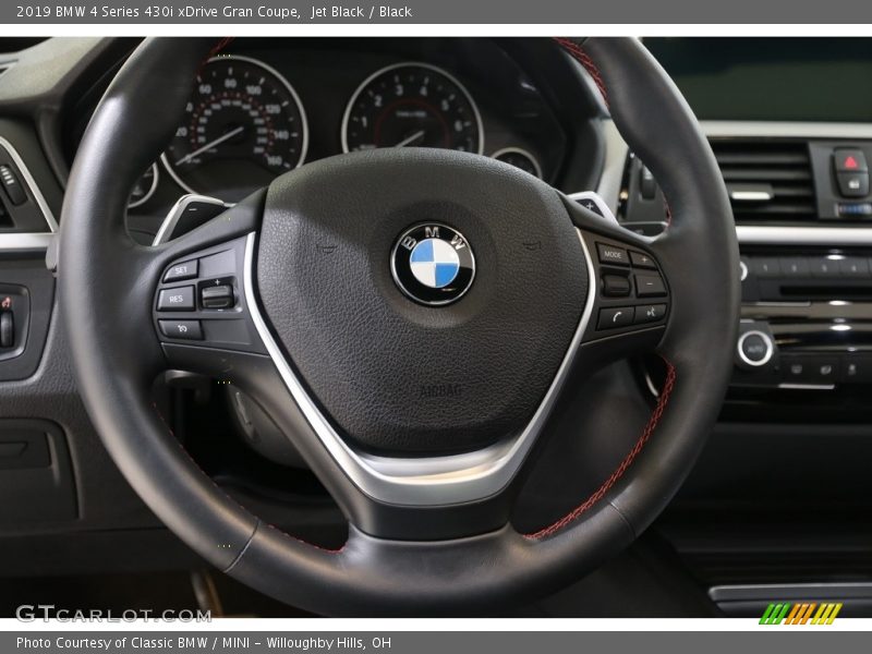 Jet Black / Black 2019 BMW 4 Series 430i xDrive Gran Coupe