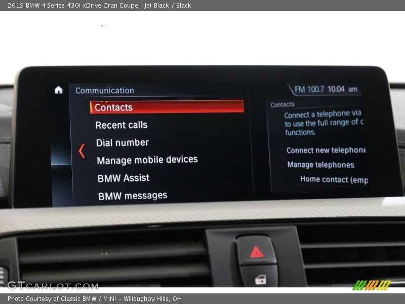 Jet Black / Black 2019 BMW 4 Series 430i xDrive Gran Coupe