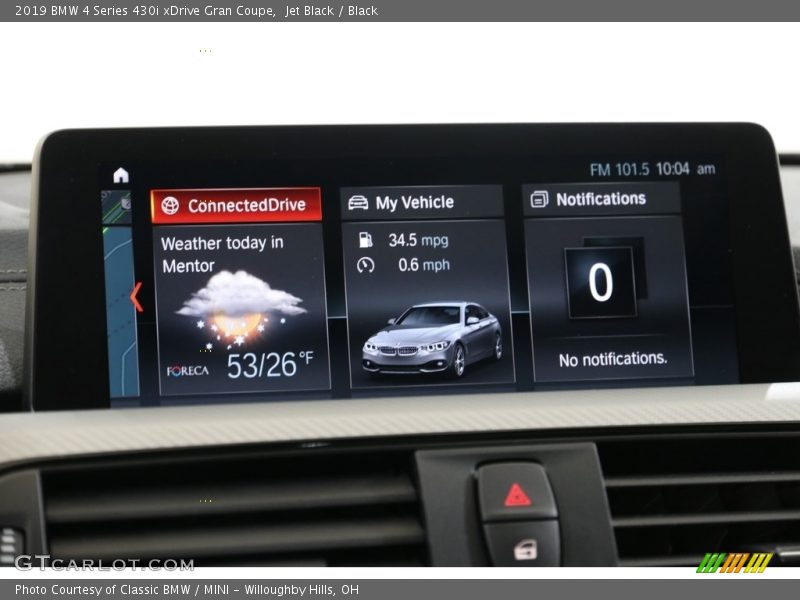 Jet Black / Black 2019 BMW 4 Series 430i xDrive Gran Coupe