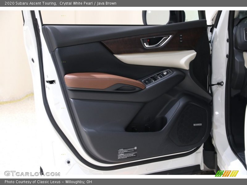 Crystal White Pearl / Java Brown 2020 Subaru Ascent Touring