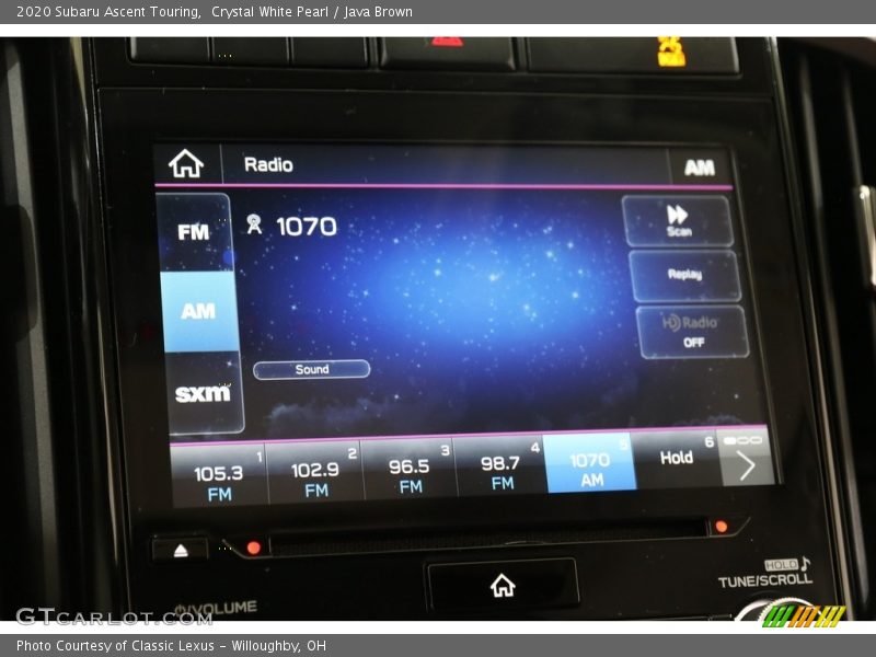 Crystal White Pearl / Java Brown 2020 Subaru Ascent Touring