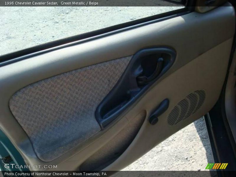 Green Metallic / Beige 1996 Chevrolet Cavalier Sedan