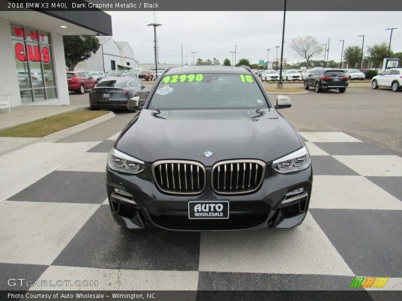 Dark Graphite Metallic / Black 2018 BMW X3 M40i