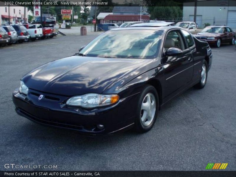 Navy Blue Metallic / Neutral 2002 Chevrolet Monte Carlo SS