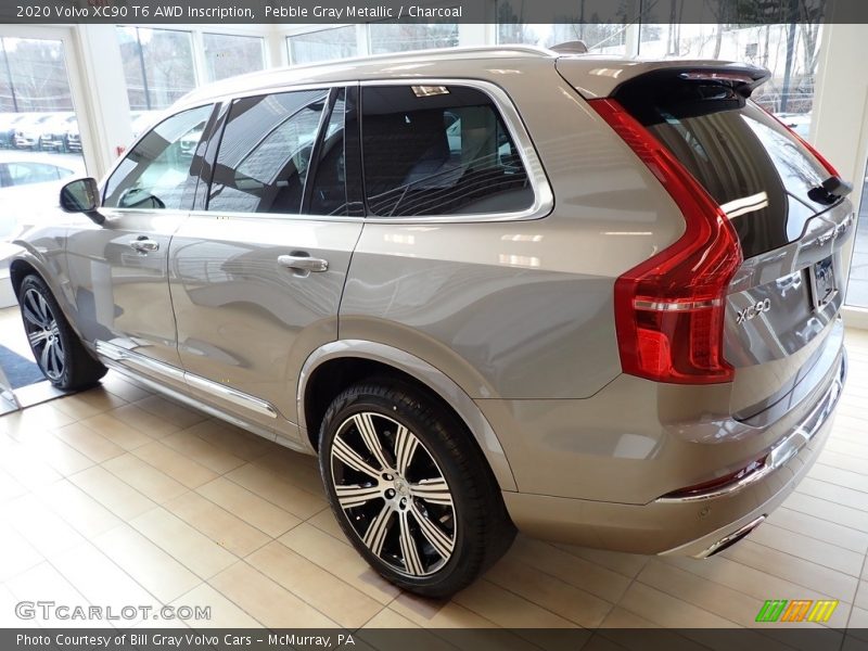 Pebble Gray Metallic / Charcoal 2020 Volvo XC90 T6 AWD Inscription