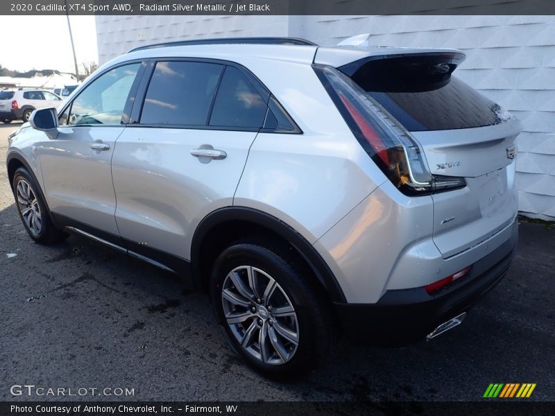 Radiant Silver Metallic / Jet Black 2020 Cadillac XT4 Sport AWD