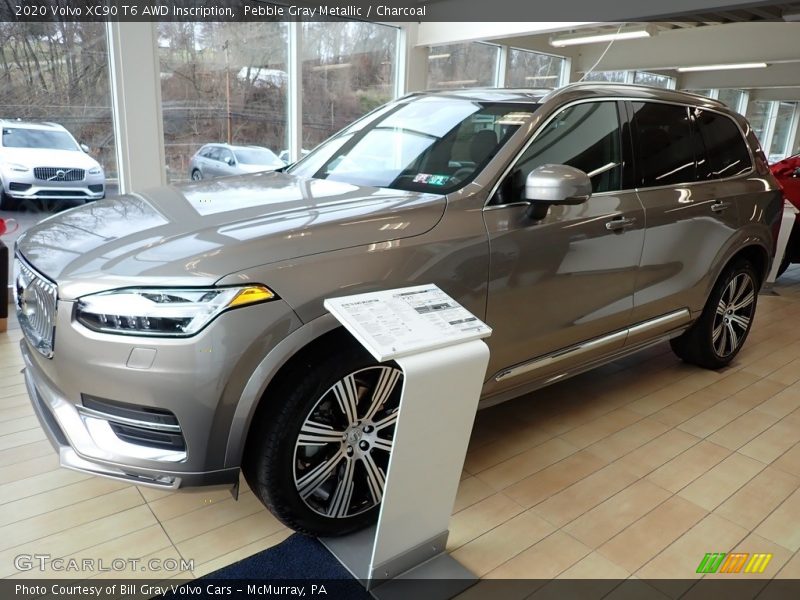 Pebble Gray Metallic / Charcoal 2020 Volvo XC90 T6 AWD Inscription
