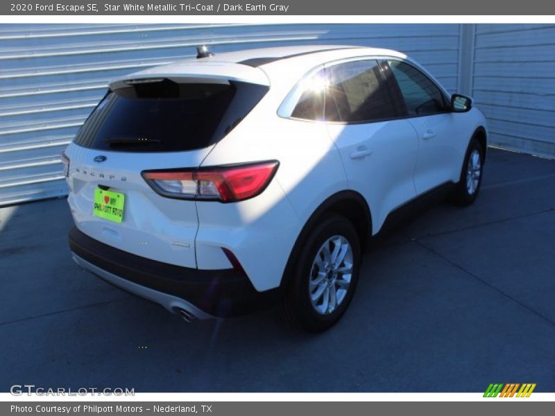 Star White Metallic Tri-Coat / Dark Earth Gray 2020 Ford Escape SE