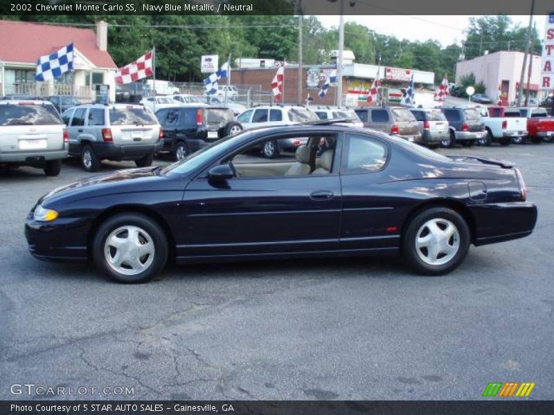 Navy Blue Metallic / Neutral 2002 Chevrolet Monte Carlo SS