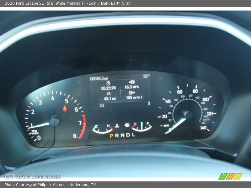 Star White Metallic Tri-Coat / Dark Earth Gray 2020 Ford Escape SE