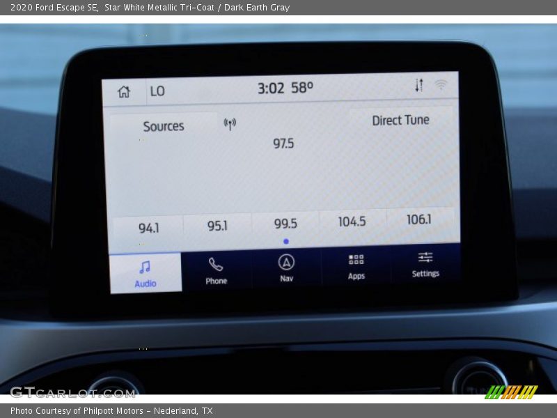 Star White Metallic Tri-Coat / Dark Earth Gray 2020 Ford Escape SE
