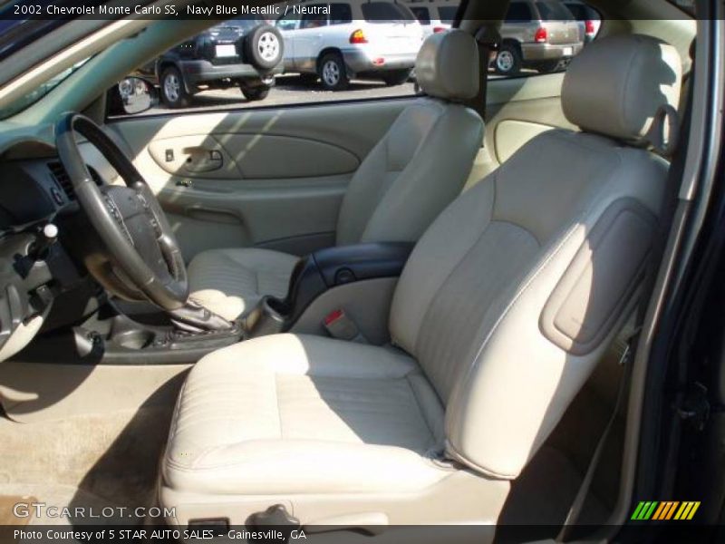 Navy Blue Metallic / Neutral 2002 Chevrolet Monte Carlo SS