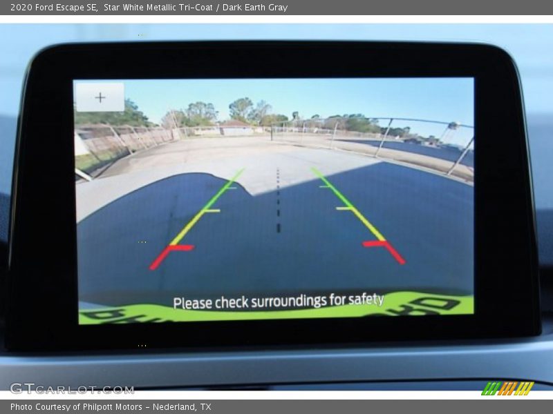 Star White Metallic Tri-Coat / Dark Earth Gray 2020 Ford Escape SE