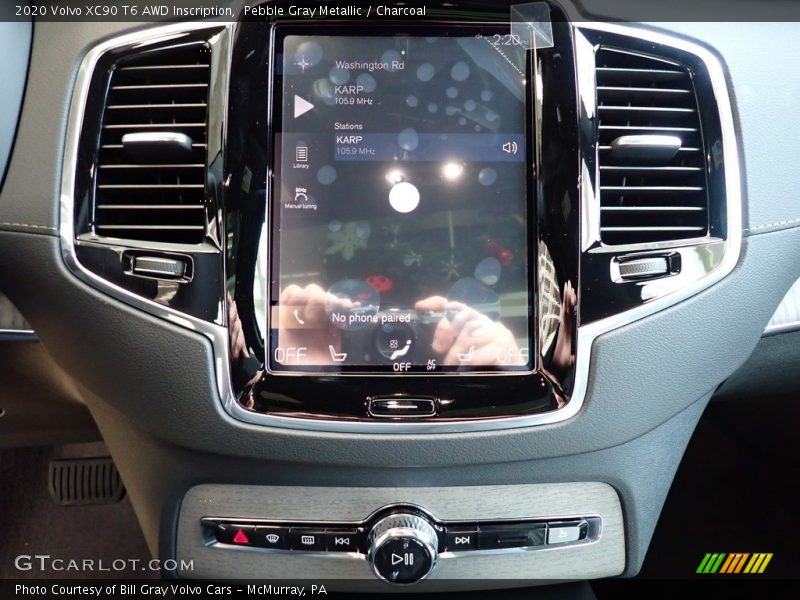 Pebble Gray Metallic / Charcoal 2020 Volvo XC90 T6 AWD Inscription