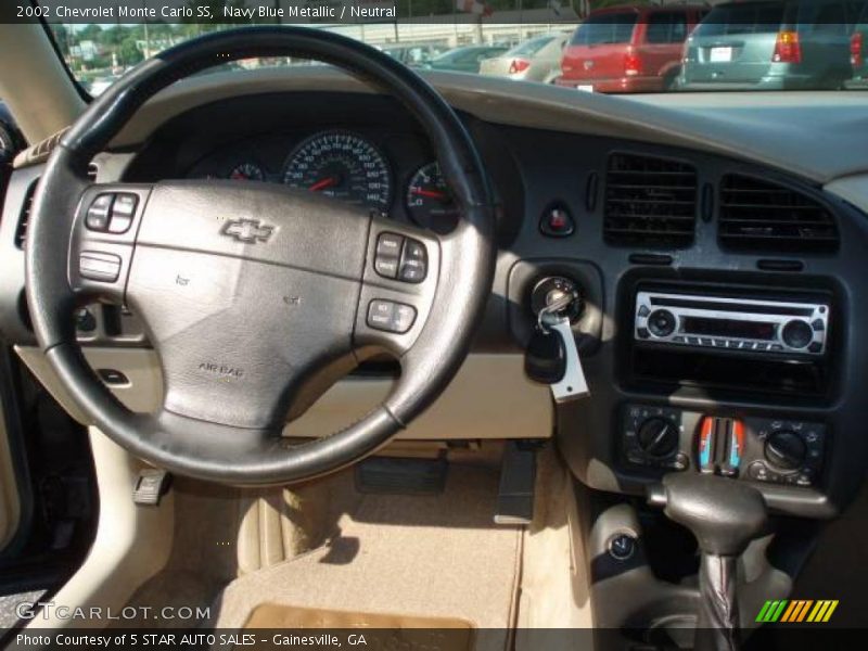 Navy Blue Metallic / Neutral 2002 Chevrolet Monte Carlo SS