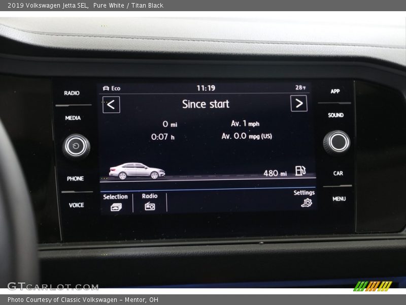 Pure White / Titan Black 2019 Volkswagen Jetta SEL