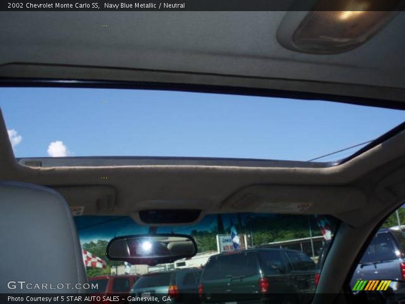Navy Blue Metallic / Neutral 2002 Chevrolet Monte Carlo SS