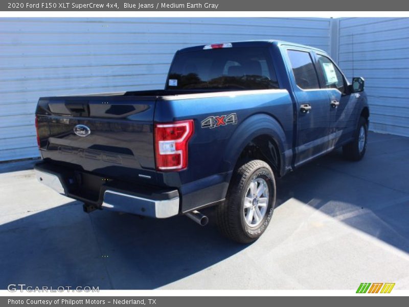 Blue Jeans / Medium Earth Gray 2020 Ford F150 XLT SuperCrew 4x4