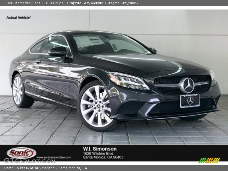 Graphite Grey Metallic / Magma Gray/Black 2020 Mercedes-Benz C 300 Coupe