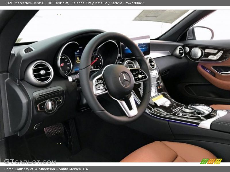Selenite Grey Metallic / Saddle Brown/Black 2020 Mercedes-Benz C 300 Cabriolet
