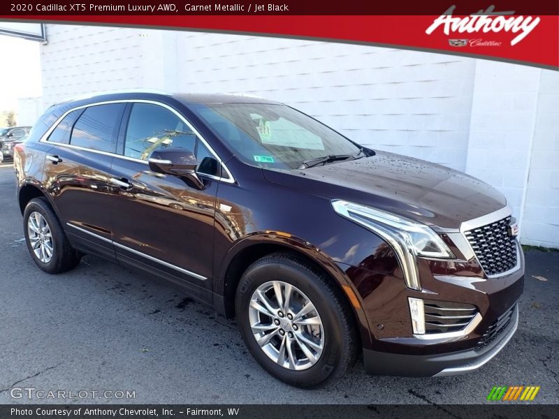 Garnet Metallic / Jet Black 2020 Cadillac XT5 Premium Luxury AWD