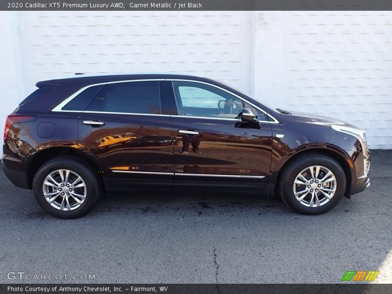 Garnet Metallic / Jet Black 2020 Cadillac XT5 Premium Luxury AWD