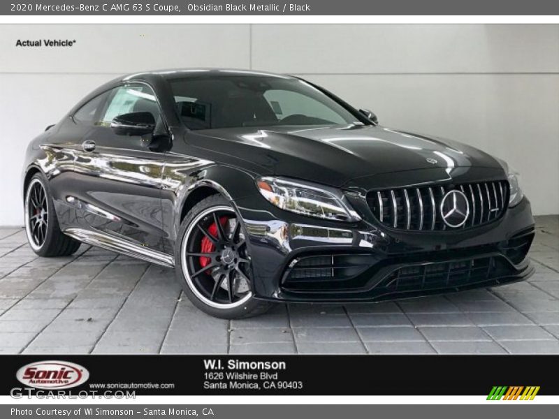 Obsidian Black Metallic / Black 2020 Mercedes-Benz C AMG 63 S Coupe