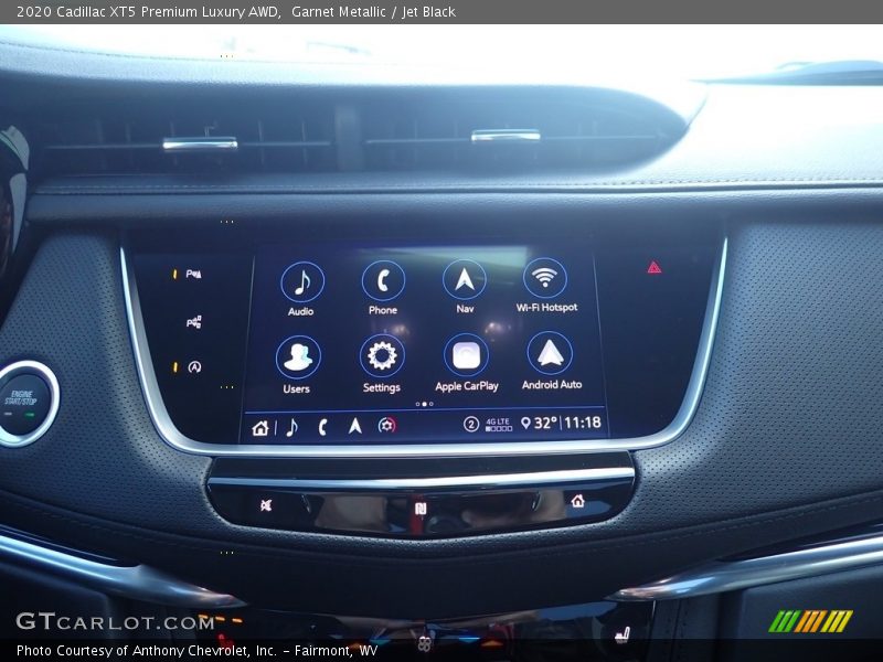 Garnet Metallic / Jet Black 2020 Cadillac XT5 Premium Luxury AWD