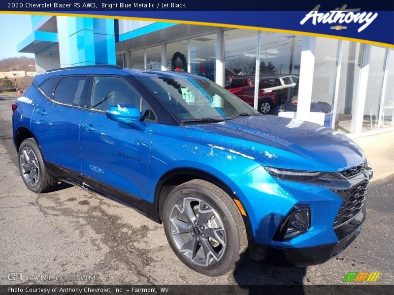 Bright Blue Metallic / Jet Black 2020 Chevrolet Blazer RS AWD