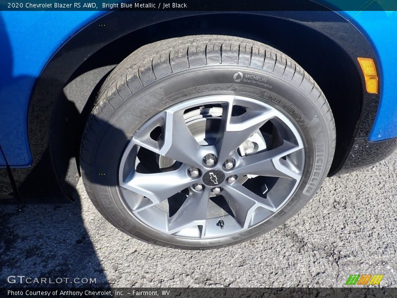 Bright Blue Metallic / Jet Black 2020 Chevrolet Blazer RS AWD