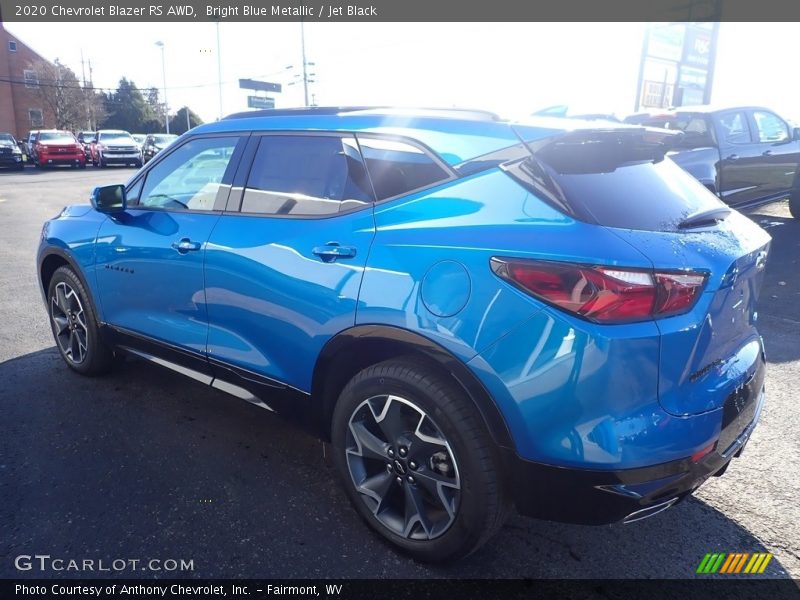 Bright Blue Metallic / Jet Black 2020 Chevrolet Blazer RS AWD