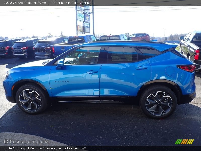 Bright Blue Metallic / Jet Black 2020 Chevrolet Blazer RS AWD