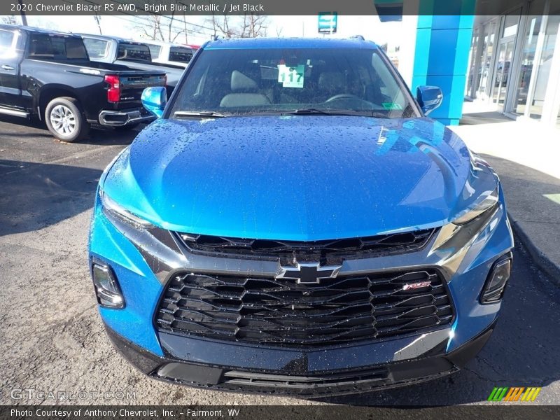Bright Blue Metallic / Jet Black 2020 Chevrolet Blazer RS AWD