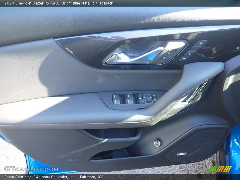 Bright Blue Metallic / Jet Black 2020 Chevrolet Blazer RS AWD