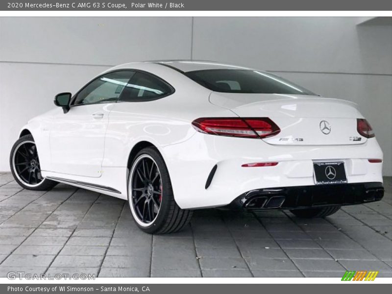 Polar White / Black 2020 Mercedes-Benz C AMG 63 S Coupe