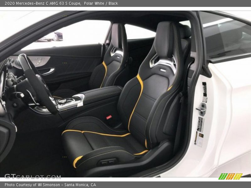 Front Seat of 2020 C AMG 63 S Coupe