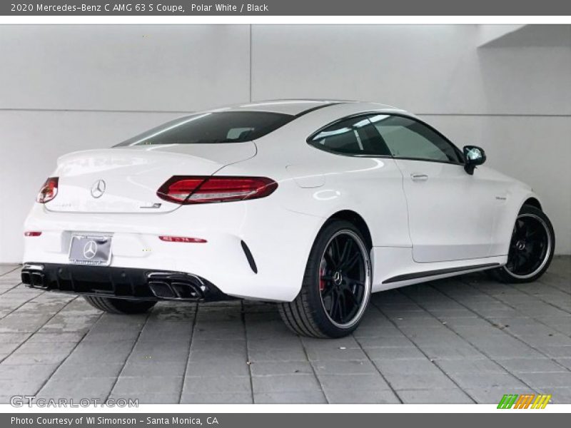 Polar White / Black 2020 Mercedes-Benz C AMG 63 S Coupe